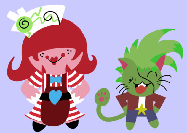 M.I.T.T.E.N. Corp. Character Concepts: "Lady Peppur and Pascal" (Krita)